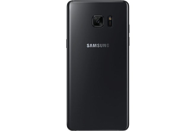 Bild Samsung Galaxy Note 7 Rückseite. Dort sitzt die bewährt gute Kamera aus dem Galaxy S7, die als eine der besten derzeit verbauten Smartphone-Kameras zählt. [Foto: Samsung]