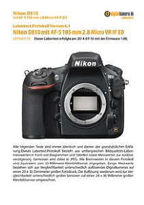 Nikon D810 mit AF-S 105 mm 2.8 Micro VR IF ED Labortest, Seite 1 [Foto: MediaNord]