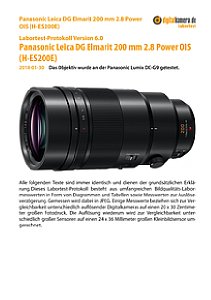 Panasonic Leica DG Elmarit 200 mm 2.8 Power OIS mit Lumix DC-G9 Labortest, Seite 1 [Foto: MediaNord]
