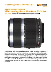 Yi Technology Lens 12-40 mm F3.5-5.6 mit M1 Labortest, Seite 1 [Foto: MediaNord]