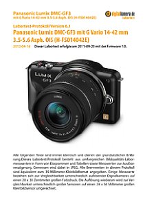 Panasonic Lumix DMC-GF3 mit G Vario 14-42 mm 3.5-5.6 Asph. OIS Labortest, Seite 1 [Foto: MediaNord]