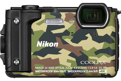 Bild Nikon Coolpix W300 in Camouflage. [Foto: Nikon]