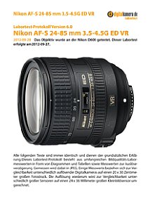 Nikon AF-S 24-85 mm 3.5-4.5G ED VR mit D600 Labortest, Seite 1 [Foto: MediaNord]
