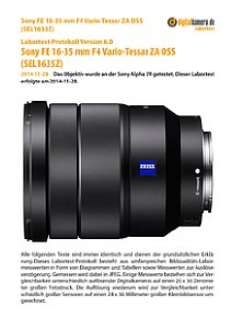 Sony FE 16-35 mm F4 Vario-Tessar ZA OSS (SEL1635Z) mit Alpha 7R Labortest, Seite 1 [Foto: MediaNord]