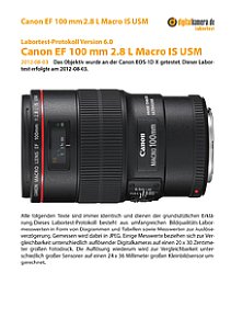 Canon EF 100 mm 2.8 L Macro IS USM mit EOS-1D X Labortest, Seite 1 [Foto: MediaNord]