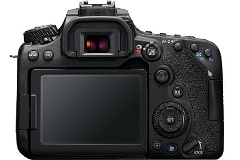 Bild Neu ist der Joystick auf der Rückseite der Canon EOS 90D, der zusätzlich zum gewohnten Multicontroller angebracht wurde. [Foto: CANON INC.]