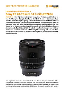 Sony FE 20-70 mm F4 G (SEL2070G) mit Alpha 7R V Labortest, Seite 1 [Foto: MediaNord]