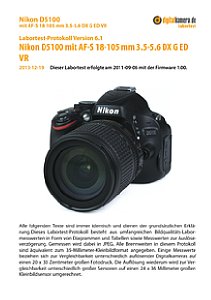 Nikon D5100 mit AF-S 18-105 mm 3.5-5.6 DX G ED VR Labortest, Seite 1 [Foto: MediaNord]