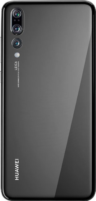 Bild Die Rückseite des wasserdichten Huawei P20 Pro, hier in Schwarz, besteht aus Glas. Im Inneren steckt ein 4000 mAh großer Akku für eine lange Laufzeit, der sich zudem sehr schnell aufladen lässt. [Foto: Huawei]