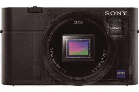 Bild Die Sony Cyber-shot DSC-RX100 III besitzt einen 1" CMOS-Sensor (13,2 x 8,8 mm) mit rund 20 Megapixeln Auflösung. [Foto: Sony]