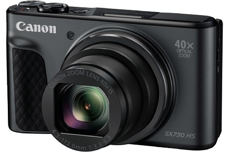 Bild Die Canon PowerShot SX730 HS besitzt ein von umgerechnet 24 bis 960 Millimeter zoomstarkes, aber mit F3,3-6,9 auch lichtschwaches Objektiv mit integriertem Bildstabilisator. [Foto: Canon]