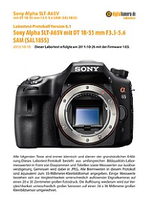 Sony Alpha SLT-A65V mit DT 18-55 mm 3.5-5.6 SAM Labortest, Seite 1 [Foto: MediaNord]