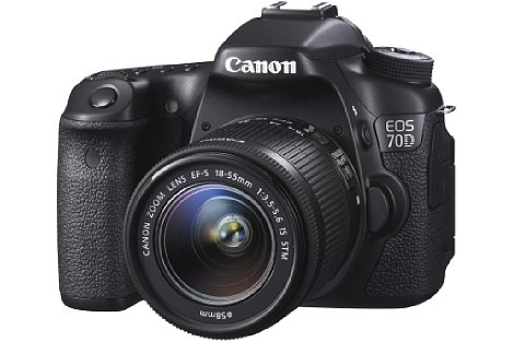 Bild Die Canon EOS 70D folgt der 60D nach und soll ab August 2013 für rund 1.100 Euro (ohne Objektiv) erhältlich sein. [Foto: Canon]