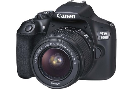 Bild Mit 375 Euro ist die Canon EOS 1300D ein billiger Einstieg ins Spiegelreflexsegment. Mit dem Objektiv EF-S 18-55 mm IS II steigt der Preis auf 485 Euro. [Foto: Canon]