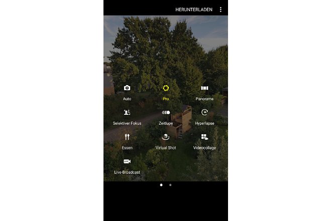 Bild Über einen Wisch nach rechts bietet die Kamera App des Samsung Galaxy Note 7 verschiedene Aufnahmemodi an, unter anderem auch einen Pro-Modus mit weitreichenden Einstellmöglichkeiten. [Foto: MediaNord]
