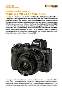 Nikon Z 5 mit Z 24-50 mm F4-6,3 Labortest, Seite 1 [Foto: MediaNord]
