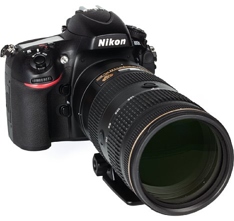 Bild Beim Nikon AF-S 70-200 mm 1:2.8E FL handelt es sich um eine spritzwasser- und staubgeschützte Konstruktion mit innenliegendem Zoom und Fokus, das Filtergewinde misst 77 Millimeter. [Foto: MediaNord]