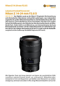 Nikon Z 14-24 mm F2.8 S mit Z 7II Labortest, Seite 1 [Foto: MediaNord]
