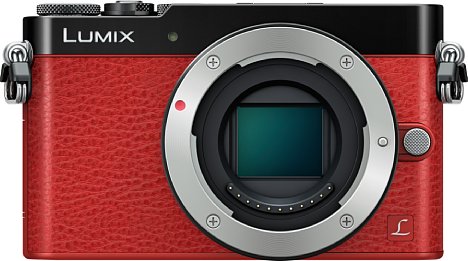 Bild Die edel designte Panasonic Lumix DMC-GM5 soll es auch in einem schicken Rot-Schwarz geben. [Foto: Panasonic]
