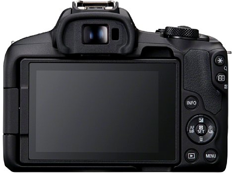 Bild Der präzise Touchscreen der Canon EOS R50 ist dreh- und schwenkbar. [Foto: Canon]