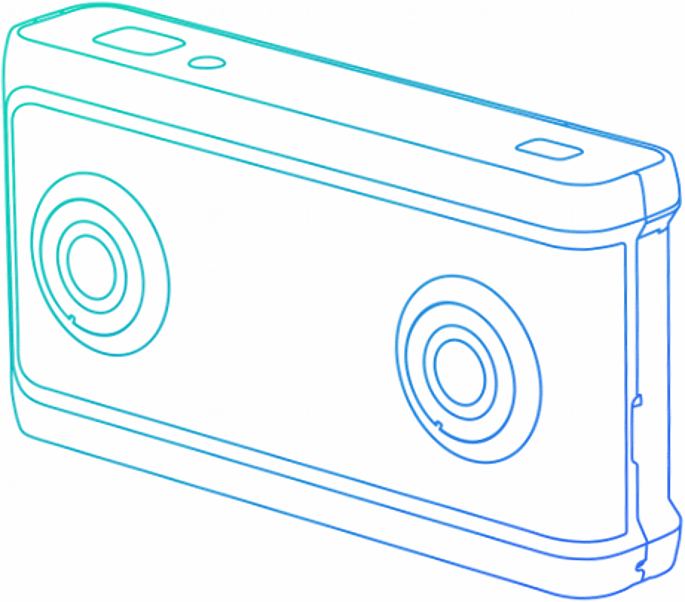 Bild Google Symbolzeichnung für die kommenden VR180-Kameras. [Foto: Google]