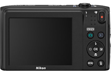 Bild Auch die Nikon Coolpix S3600 besitzt einen 230.000 Bildpunkten auflösenden 6,9cm-Bildschirm. [Foto: Nikon]