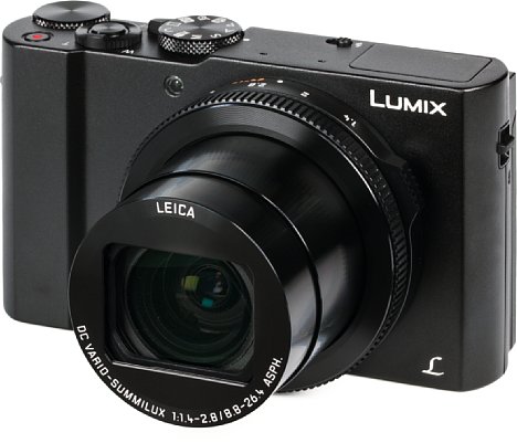Bild Die Panasonic Lumix DMC-LX15 glänzt in ihrer Klasse der kompakten 1"-Kamera mit dem lichtstärksten Objektiv. Die Anfangsöffnung von F1,4 reduziert sich bei Zoomen jedoch rasant auf F2,8. [Foto: MediaNord]