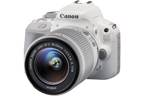 Bild Das Canon EOS 100D White Edition Kit mit EF-S 18-55 mm 3.5-5.6 STM kommt nun auch nach Deutschland. [Foto: Canon]