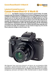 Canon PowerShot G1 X Mark III Labortest, Seite 1 [Foto: MediaNord]
