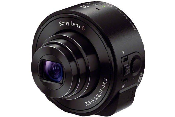 Bild Sony SmartShot DSC-QX10, das Modell mit dem kleineren Sensor, aber optischem 10-fach-Zoom. [Foto: Sony]
