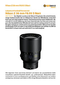 Nikon Z 58 mm F0.95 S Noct mit Z 7II Labortest, Seite 1 [Foto: MediaNord]