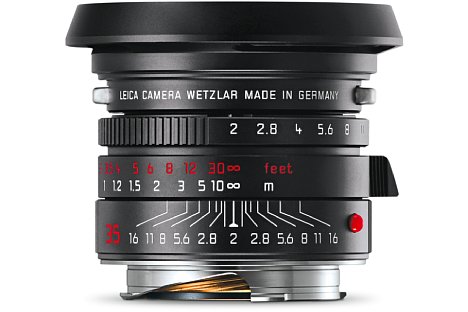 Bild Mit einer limitierten Auflage von 500 Stück wird auch das Leica Summicron-M 1:2/35 mm Asph. in schwarz-verchromt zusätzlich zu silber-verchromt und schwarz-eloxiert angeboten. [Foto: Leica]