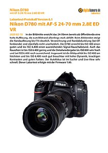 Nikon D780 mit AF-S 24-70 mm 2.8E ED VR Labortest, Seite 1 [Foto: MediaNord]