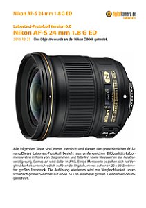 Nikon AF-S 24 mm 1.8 G ED mit D800E Labortest, Seite 1 [Foto: MediaNord]
