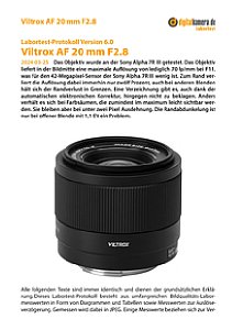 Viltrox AF 20 mm F2.8 mit Sony Alpha 7R III Labortest, Seite 1 [Foto: MediaNord]