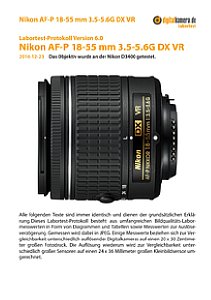 Nikon AF-P 18-55 mm 3.5-5.6G DX VR mit D3400 Labortest, Seite 1 [Foto: MediaNord]