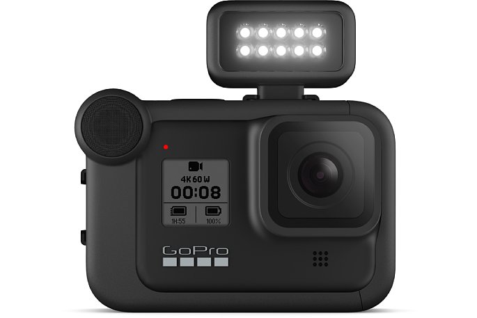 Bild GoPro Hero 8 – Licht Mod auf Media Mod. [Foto: GoPro]