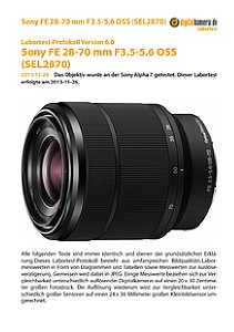 Sony FE 28-70 mm F3.5-5.6 OSS (SEL2870) mit Alpha 7 Labortest, Seite 1 [Foto: MediaNord]