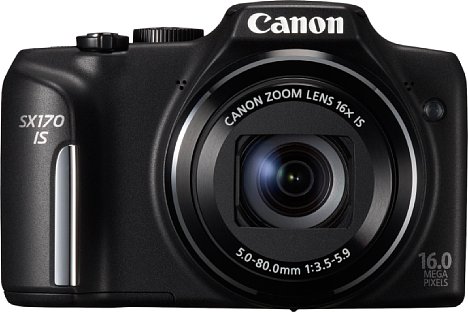 Bild Die Canon PowerShot SX170 IS verfügt weiterhin über ein bildtsabilisiertes 16fach-Zoom von 28 bis 448 Millimeter und einen 16 Megapixel auflösenden CCD-Sensor. [Foto: Canon]