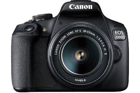 Bild Ab April 2018 soll die Canon EOS 2000D im Set mit dem EF-S 18-55 mm F3.5-5.6 IS II für knapp 500 Euro erhältlich sein. [Foto: Canon]