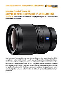Sony FE 35 mm F1.4 Distagon T* ZA (SEL35F14Z) mit Alpha 7R Labortest, Seite 1 [Foto: MediaNord]