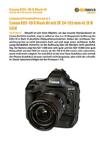 Canon EOS-1D X Mark III mit EF 24-105 mm 4L IS II USM Labortest, Seite 1 [Foto: MediaNord]