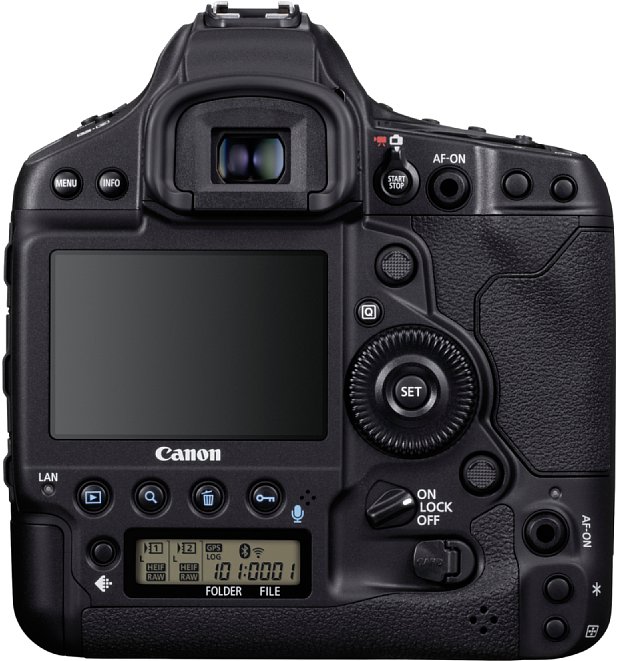 Bild Die Canon EOS-1D X Mark III bietet einen acht Zentimeter großen, 2,1 Millionen Bildpunkte auflösenden Touchscreen. [Foto: Canon]