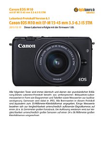 Canon EOS M10 mit EF-M 15-45 mm 3.5-6.3 IS STM Labortest, Seite 1 [Foto: MediaNord]