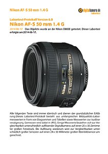 Nikon AF-S 50 mm 1.4 G mit D800E Labortest, Seite 1 [Foto: MediaNord]