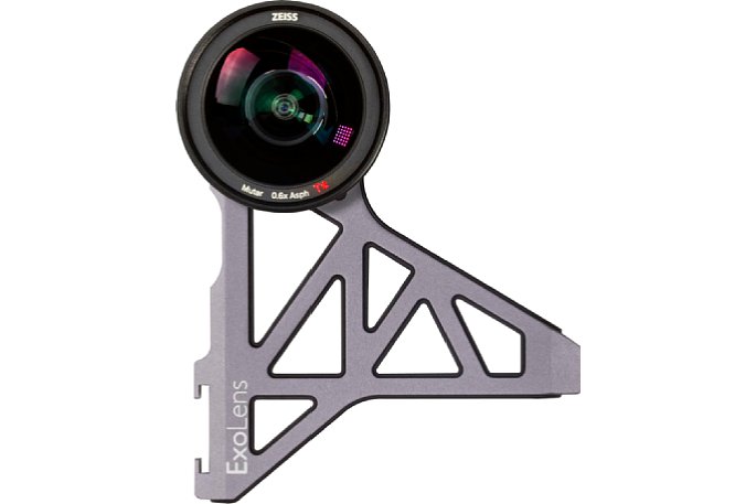 Bild Das ExoLens mit montiertem Zeiss Mutar 0,6x Asph T*. [Foto: Zeiss]