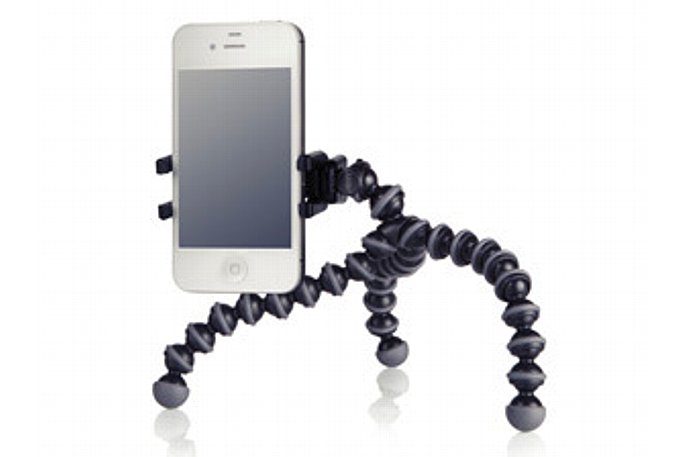 Bild Mit dem GripTight GorillaPod Stand von Joby kannst du dein Smartphone beliebig positionieren. [Foto: Joby]