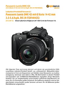 Panasonic Lumix DMC-G3 mit G Vario 14-42 mm 3.5-5.6 Asph. OIS Labortest, Seite 1 [Foto: MediaNord]