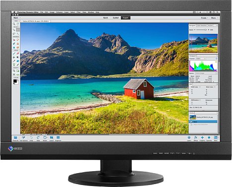 Bild Der Eizo ColorEdge CS240 bietet alle Funktionen, die ein Bildbearbeitungsmonitor mitbringen muss, kostet aber nur 700 Euro. [Foto: Eizo]