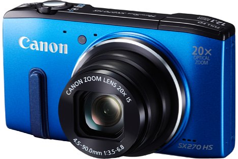 Bild Die Canon PowerShot SX270HS soll nicht nur in Grau, sondern auch in Blau angeboten werden. [Foto: Canon]